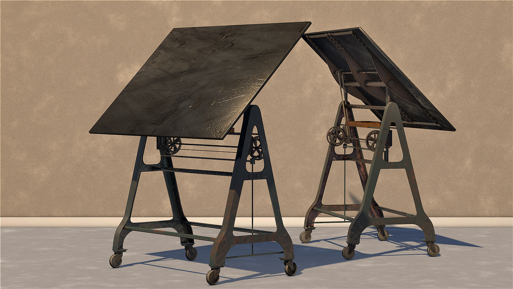 Free Cinema 4d 3d Model Architectural Drafting Board The Pixel Lab