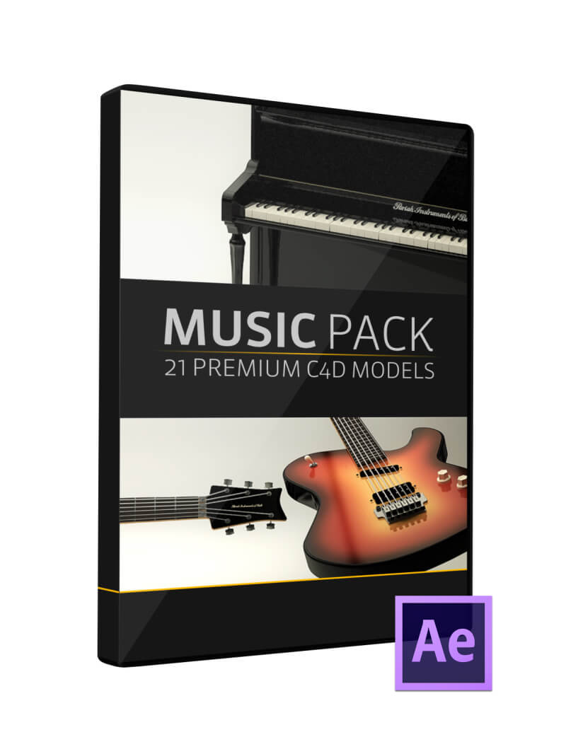 Music Pack Element 3D CInema 4D Material Pack
