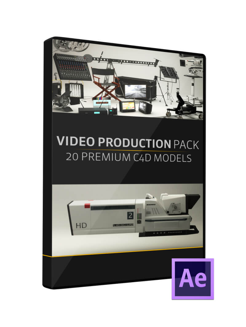 Video Production Pack Element 3D Cinema 4D 3D Model Pack