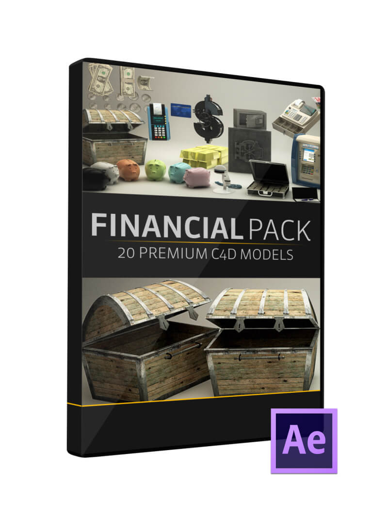 Financial Pack Element 3D Cinema 4D Model Pack