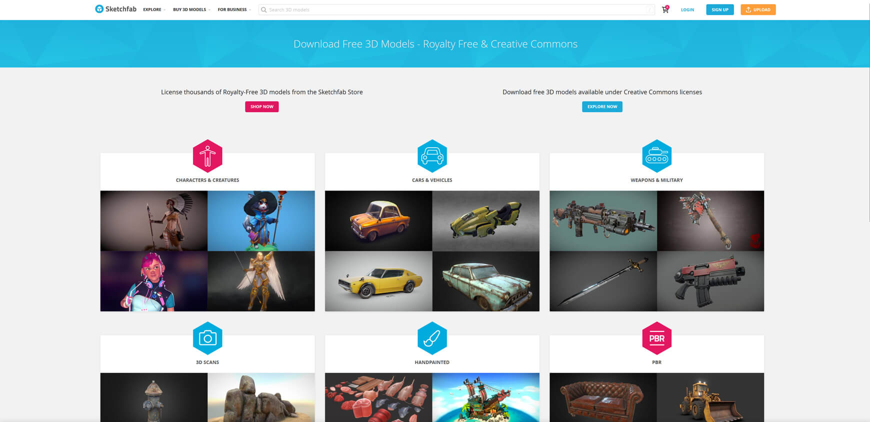 Free 3D Model Roundup Sketchfab