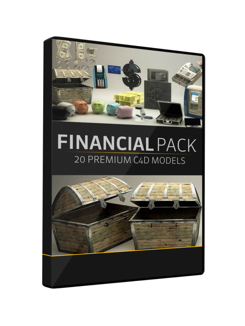 Financial Pack Cinema 4D 3D Model Pack