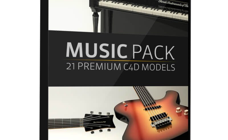 Music Pack Cinema 4D 3D Model Pack