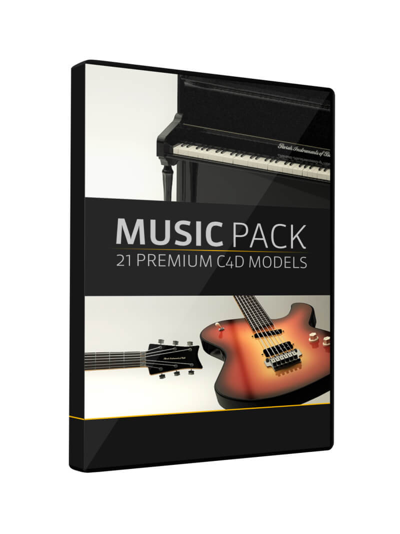 Music Pack Cinema 4D 3D Model Pack