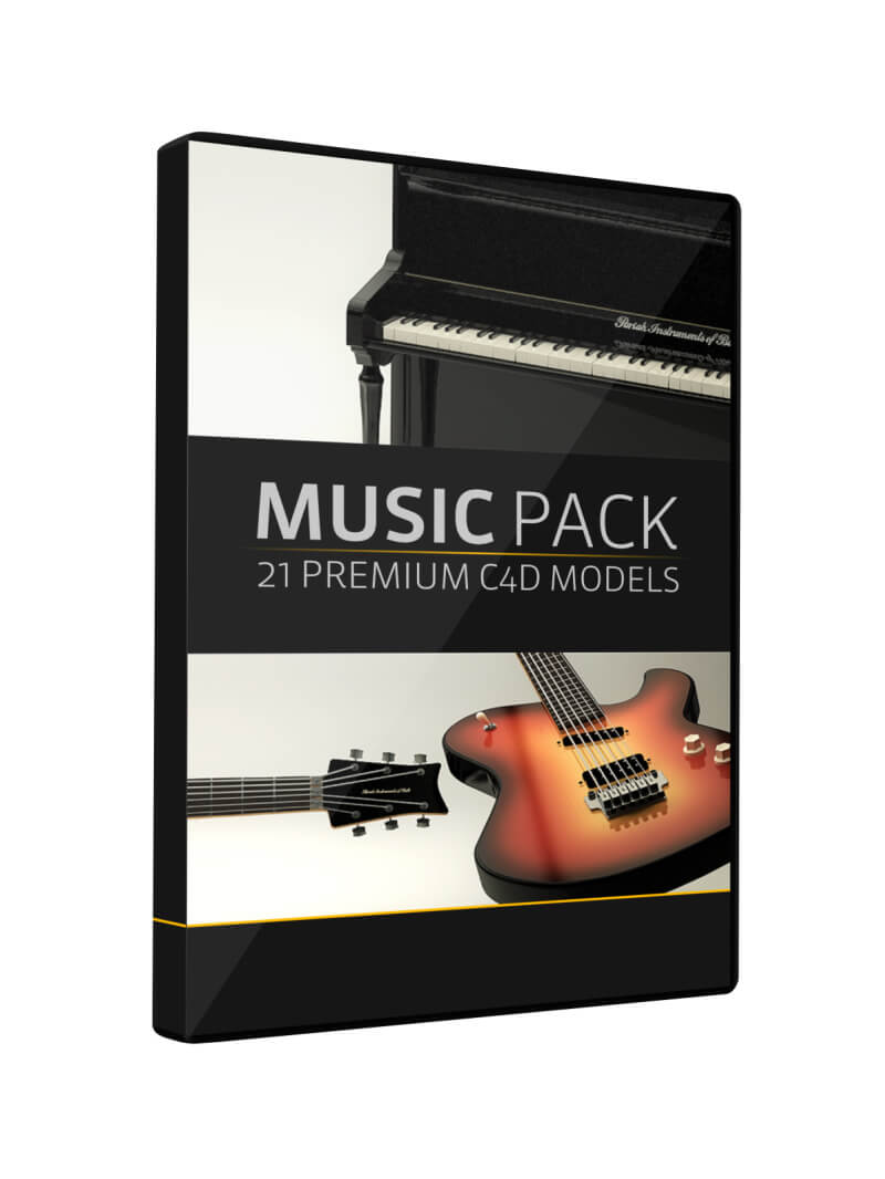 Music Pack Cinema 4D 3D Model Pack