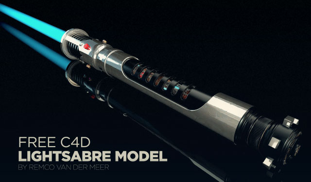 Free C4D 3D Model Detailed Lightsabre The Pixel Lab