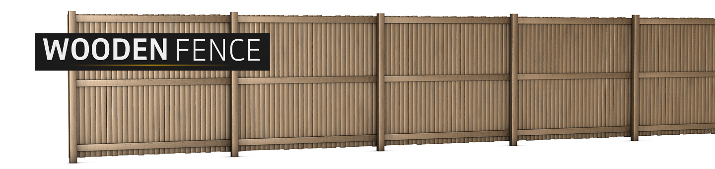C4D-3D-Model_Wooden-Fence