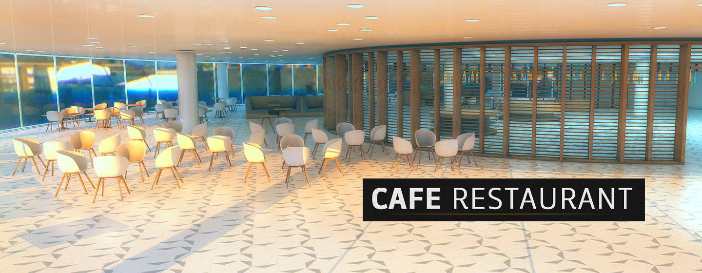 Cafeteria-Restraurant2-3D-C4D-Model