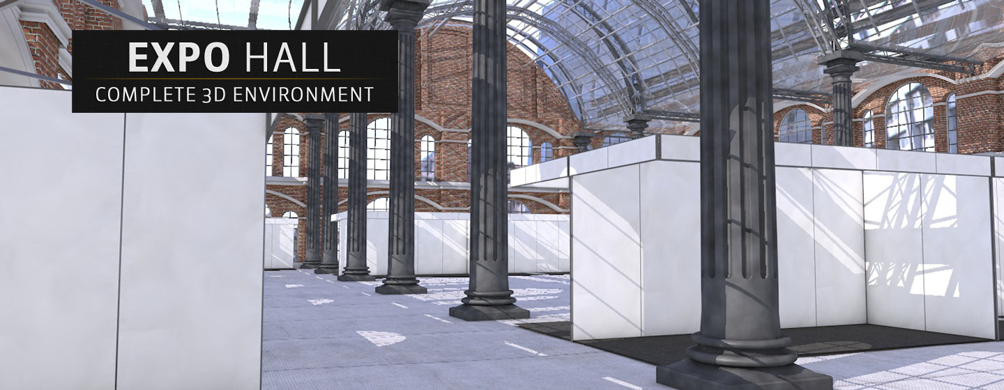 Expo-Hall-3D-Model-C4D-Scene