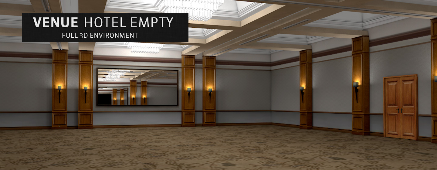 Venue-Hotel-Empty-C4D-3D-Model