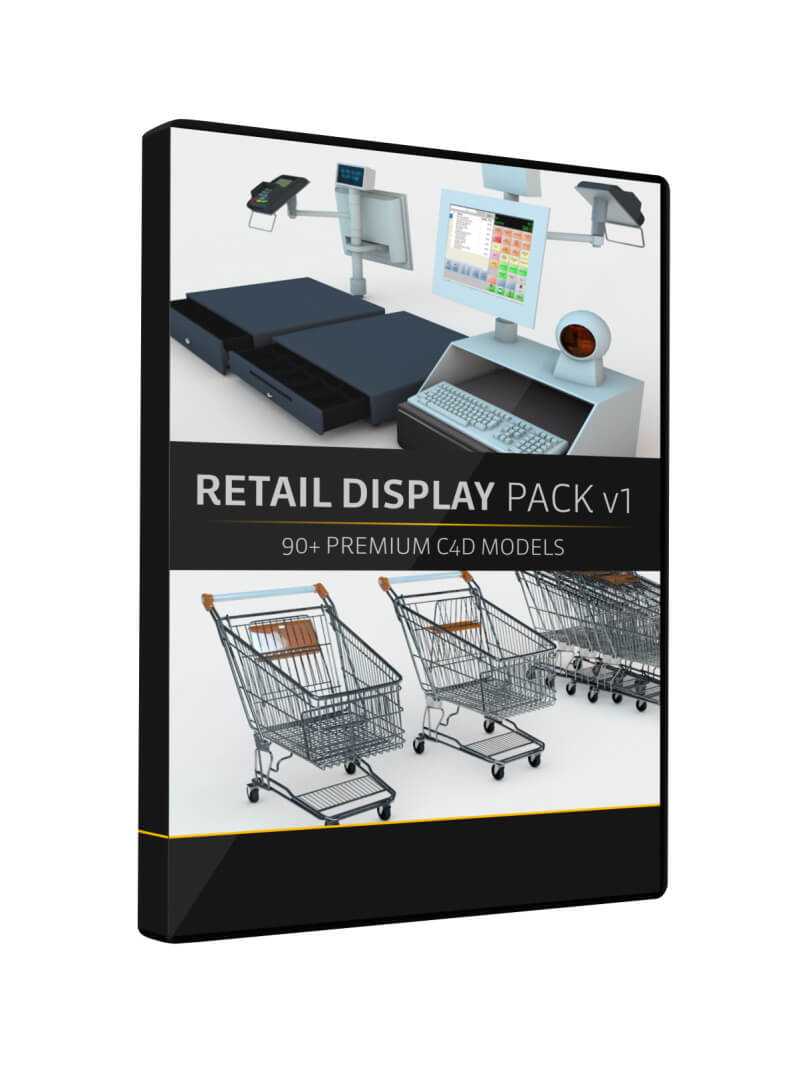 Retail Display Pack Cinema 4D Models 3D