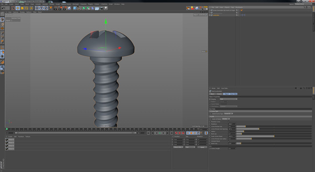 Free Cinema 4D Screw Generator Plugin