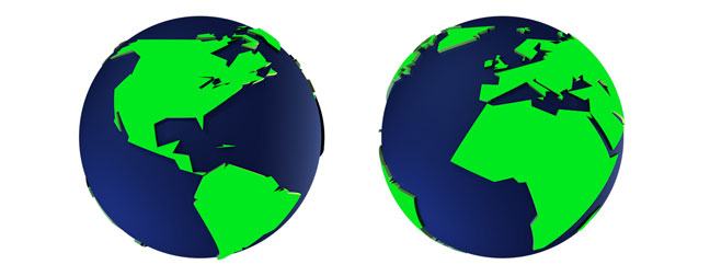 Low-Poly-Chunky-Globe-C4D-3D-Model