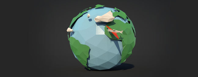 Low-Poly-Earth-C4D-3D-Model