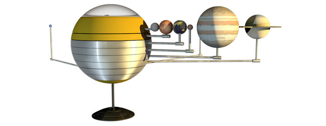 Miniature-Solar-System-Model-C4D-3D-Model