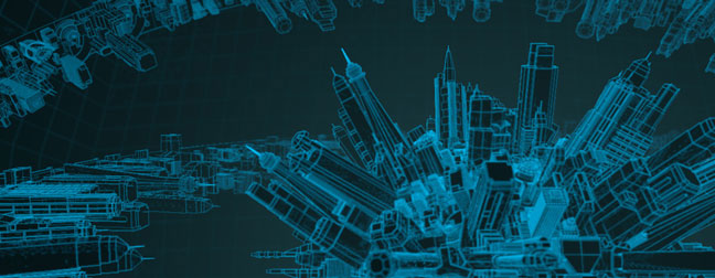 Tron-Style-City-Globe-C4D-3D-Model