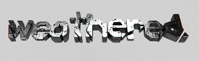 Weathered-C4D-3D-Text-Titles-Trailer