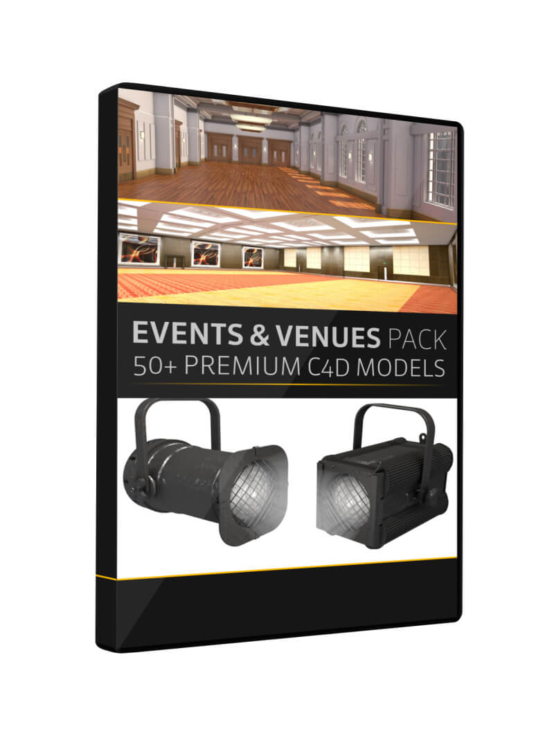 Events and Venues Pack Cinema 4D Models