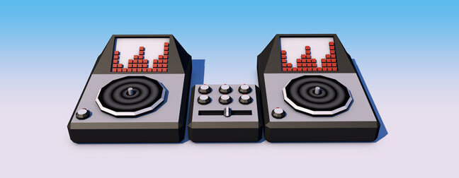 c4d-cinema4d-maxon-3d-model-low-poly-explainer-table-top-objects-dj-decks-mixer