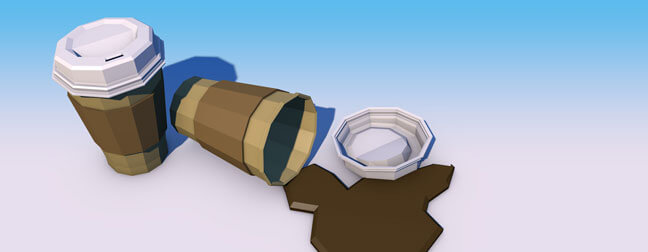 c4d-cinema4d-maxon-3d-model-low-poly-explainer-table-top-objects-paper-coffee-cup