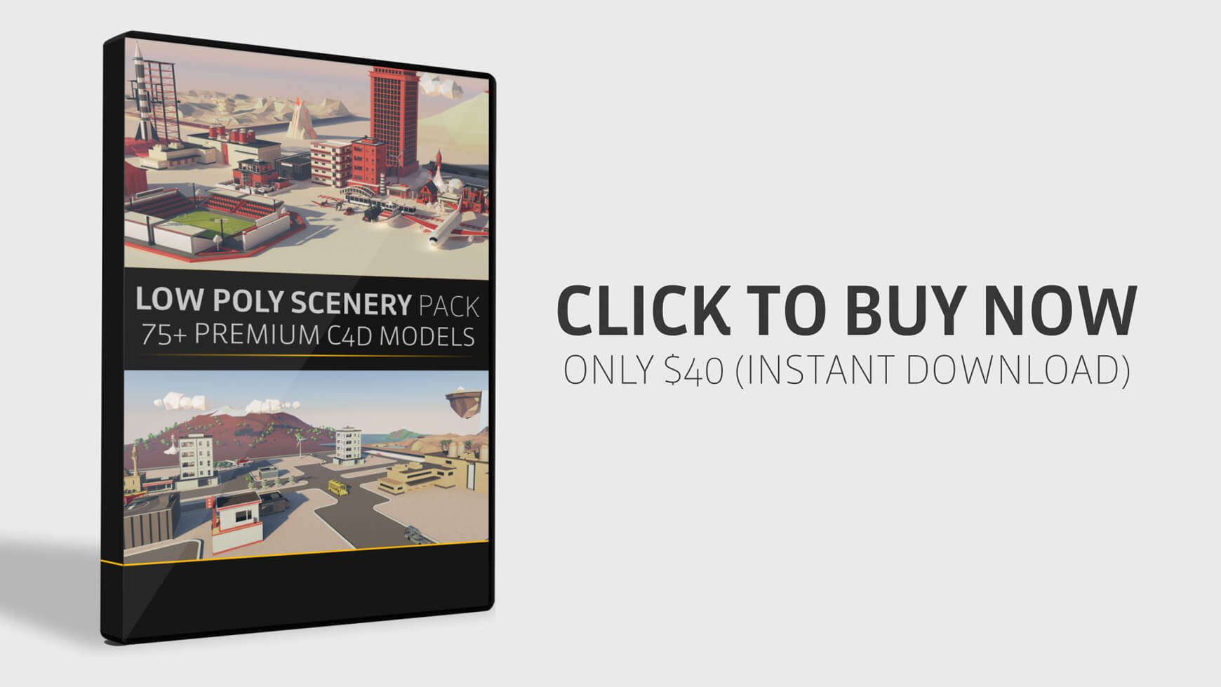Low Poly Scenery Pack for Cinema 4D