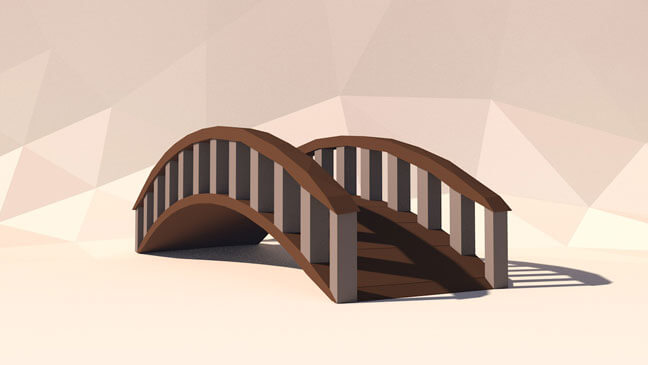 maxon-cinema4d-c4d-3d-model-low-poly-bridge