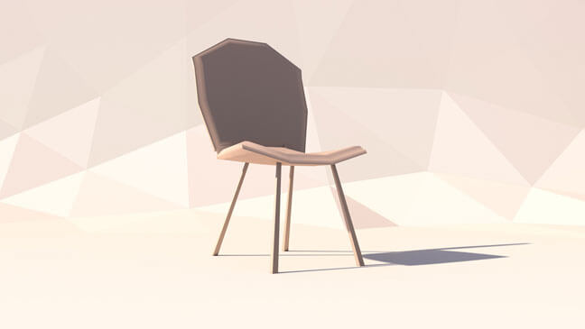 maxon-cinema4d-c4d-3d-model-low-poly-chair