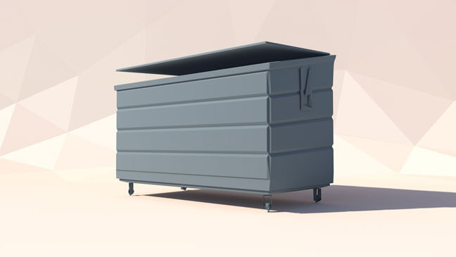 maxon-cinema4d-c4d-3d-model-low-poly-dumpster