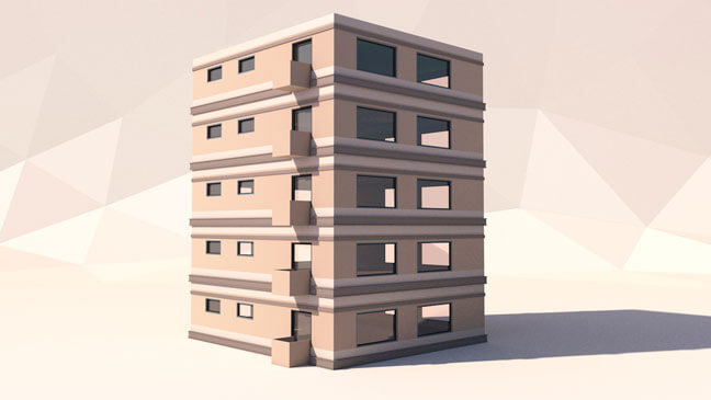 maxon-cinema4d-c4d-3d-model-low-poly-high-rise-2