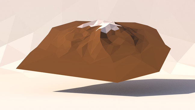 maxon-cinema4d-c4d-3d-model-low-poly-landscape-mountain
