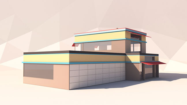 maxon-cinema4d-c4d-3d-model-low-poly-office