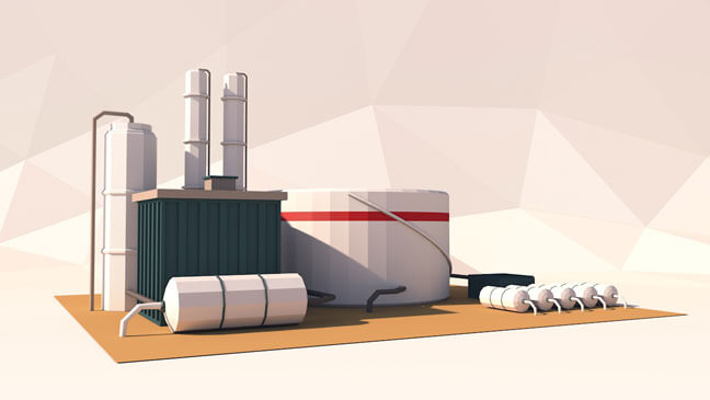 maxon-cinema4d-c4d-3d-model-low-poly-refinery