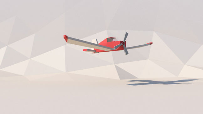 maxon-cinema4d-c4d-3d-model-low-poly-airplane