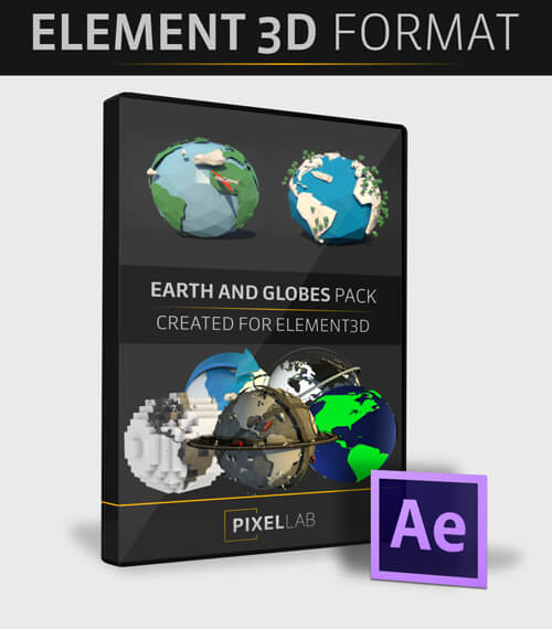 Earth and Globes Pack for E3D $45