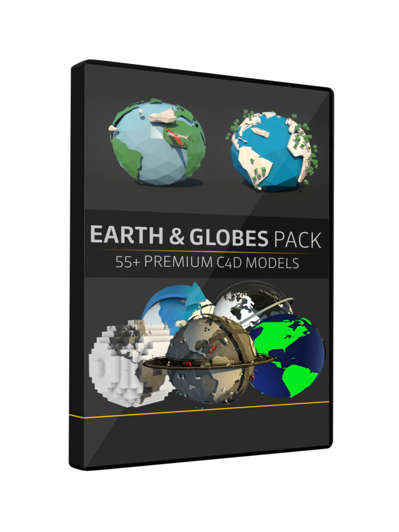 Earth and Globe Pack 3D Cinema 4D