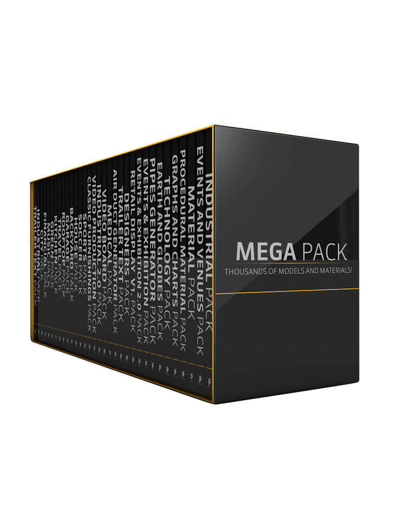 Mega Pack Cinema 4D 3D Model Packs