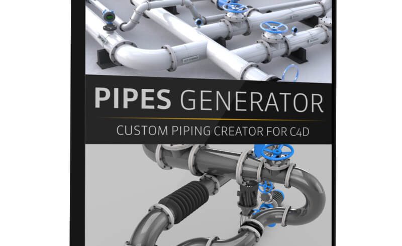 Pipes Generator Cinema 4D Plugin