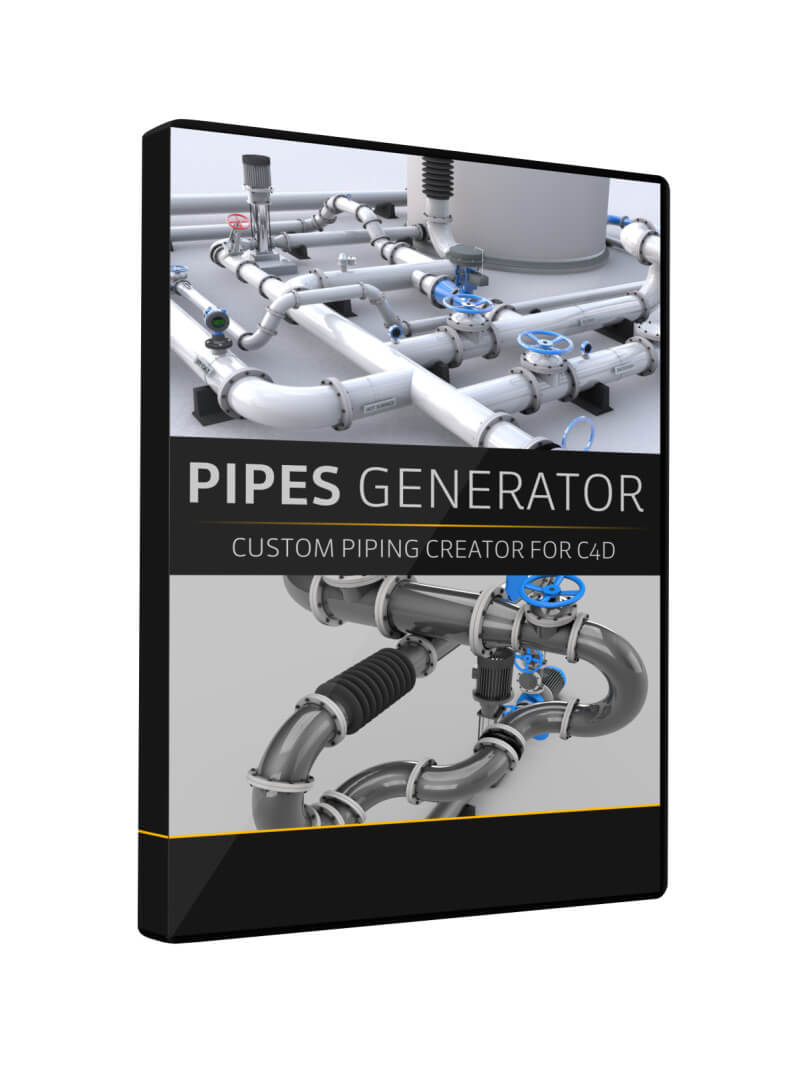 Pipes Generator Cinema 4D Plugin