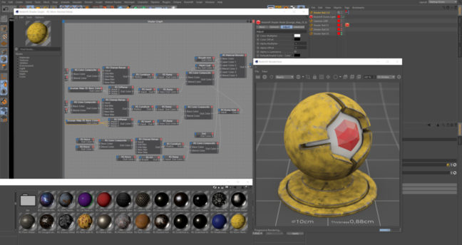 thepixellab - redshift c4d material pack thepixellab - redshift c4d material pack