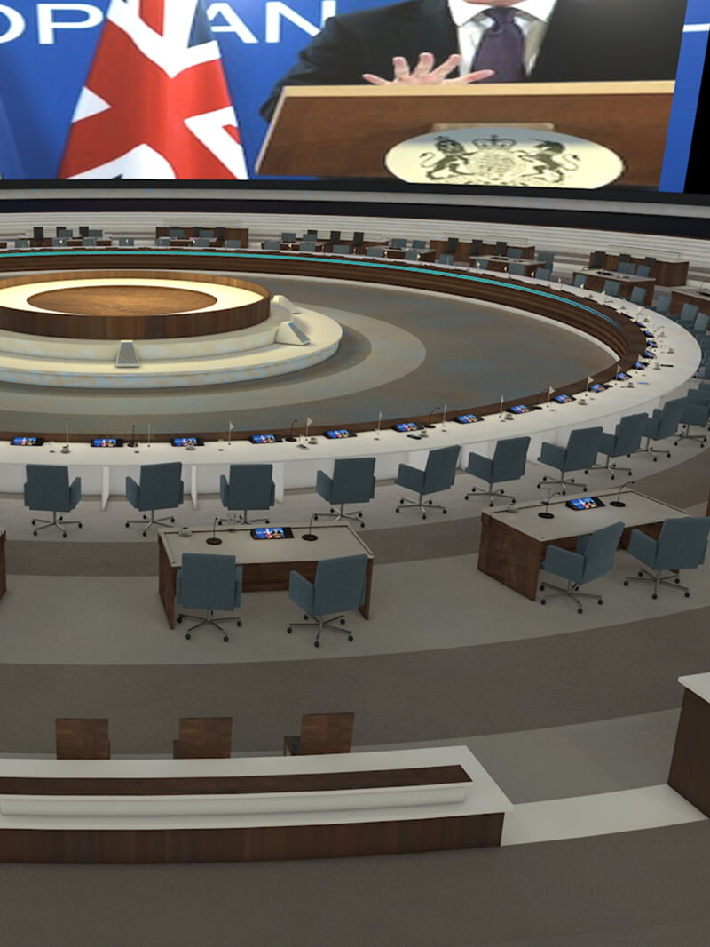 Free Cinema 4D 3D Model UN Building