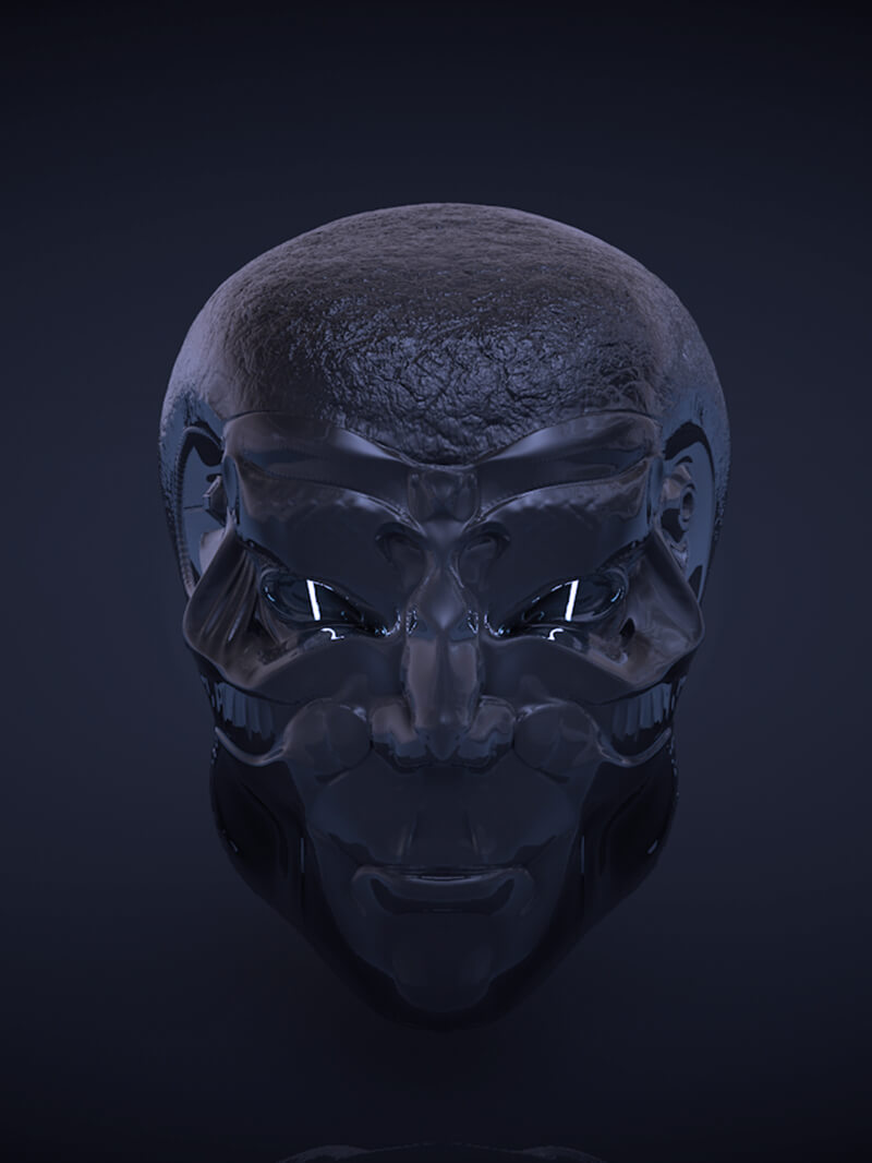 Sci Fi Head Cinema 4D Free 3D Model