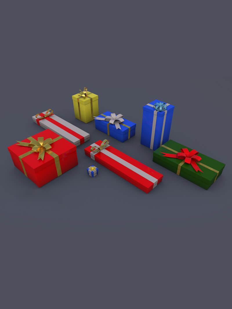 Free Cinema 4D 3D Model Presents Rig