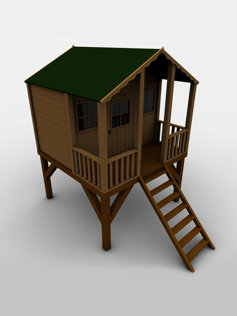 Free Cinema 4D 3D Model Treehouse