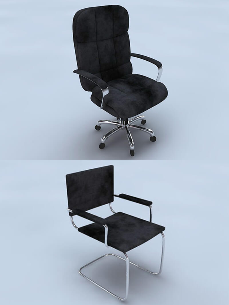 Free Cinema 4D 3D Model Chairs