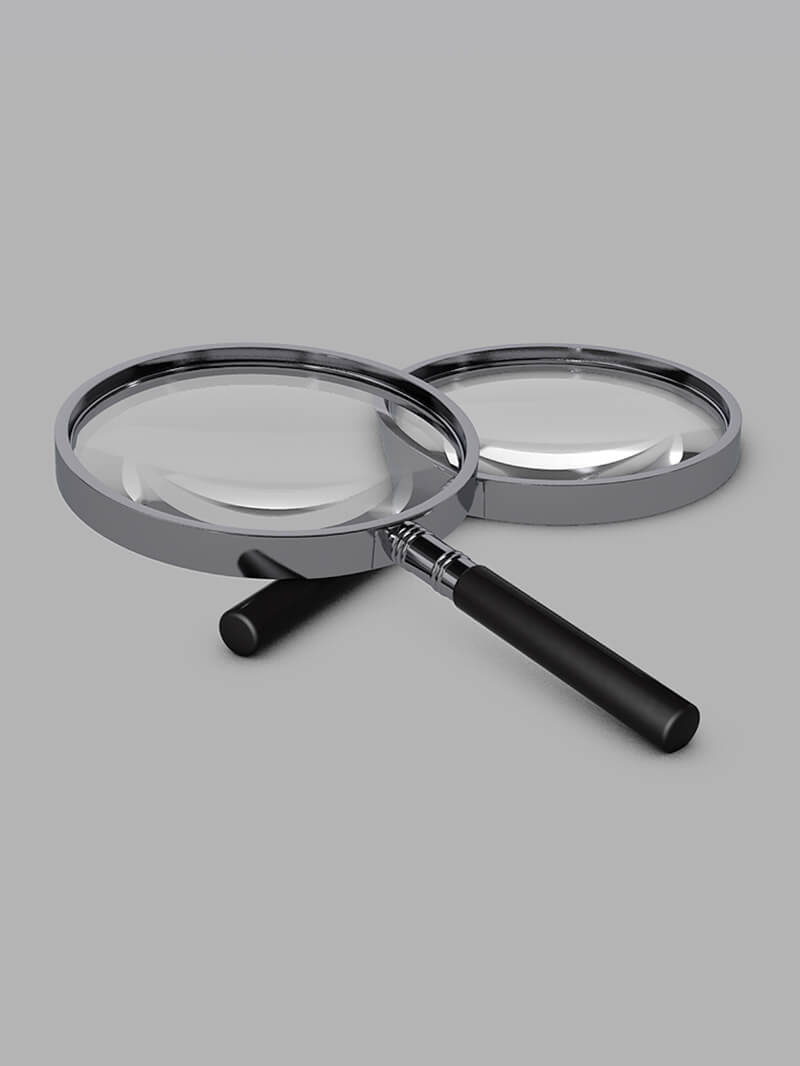 Free Cinema 4D 3D Model Magnifying Glass