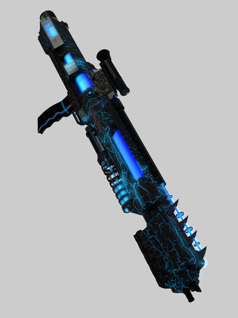 Free Cinema 4D 3D Model Sci Fi Gun
