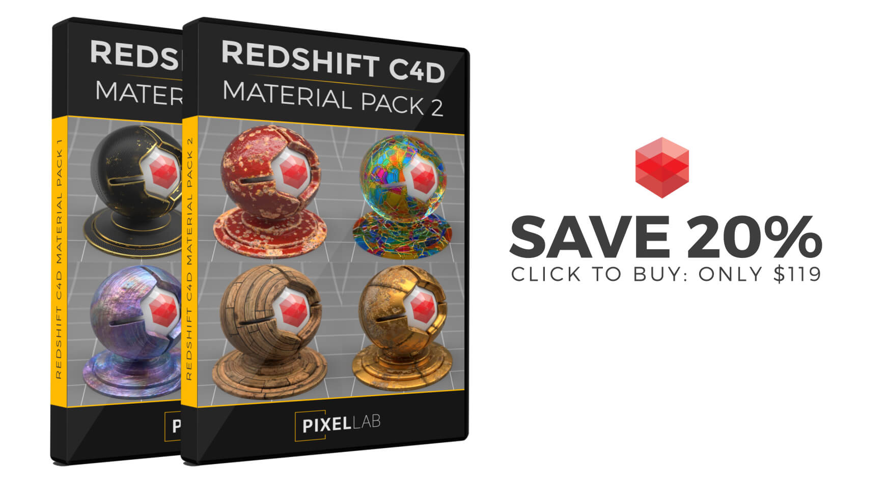 Redshift Material Pack Bundle 2 Pack The Pixel Lab Redshift Material Pack Bundle 2 Pack The Pixel Lab