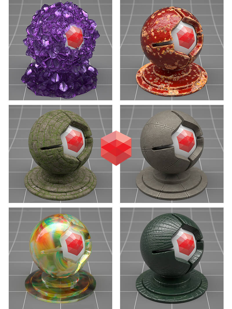 Free Redshift Cinema 4D Materials
