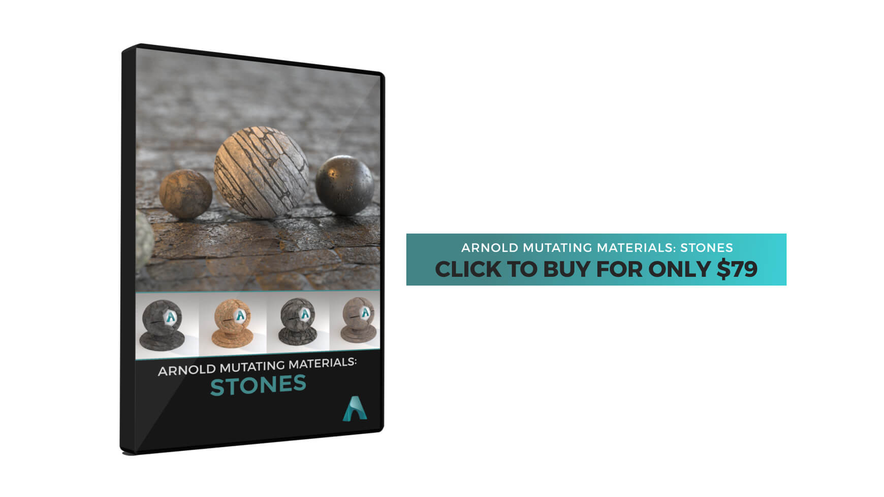 Arnold Mutating Materials Stones Cinema 4D