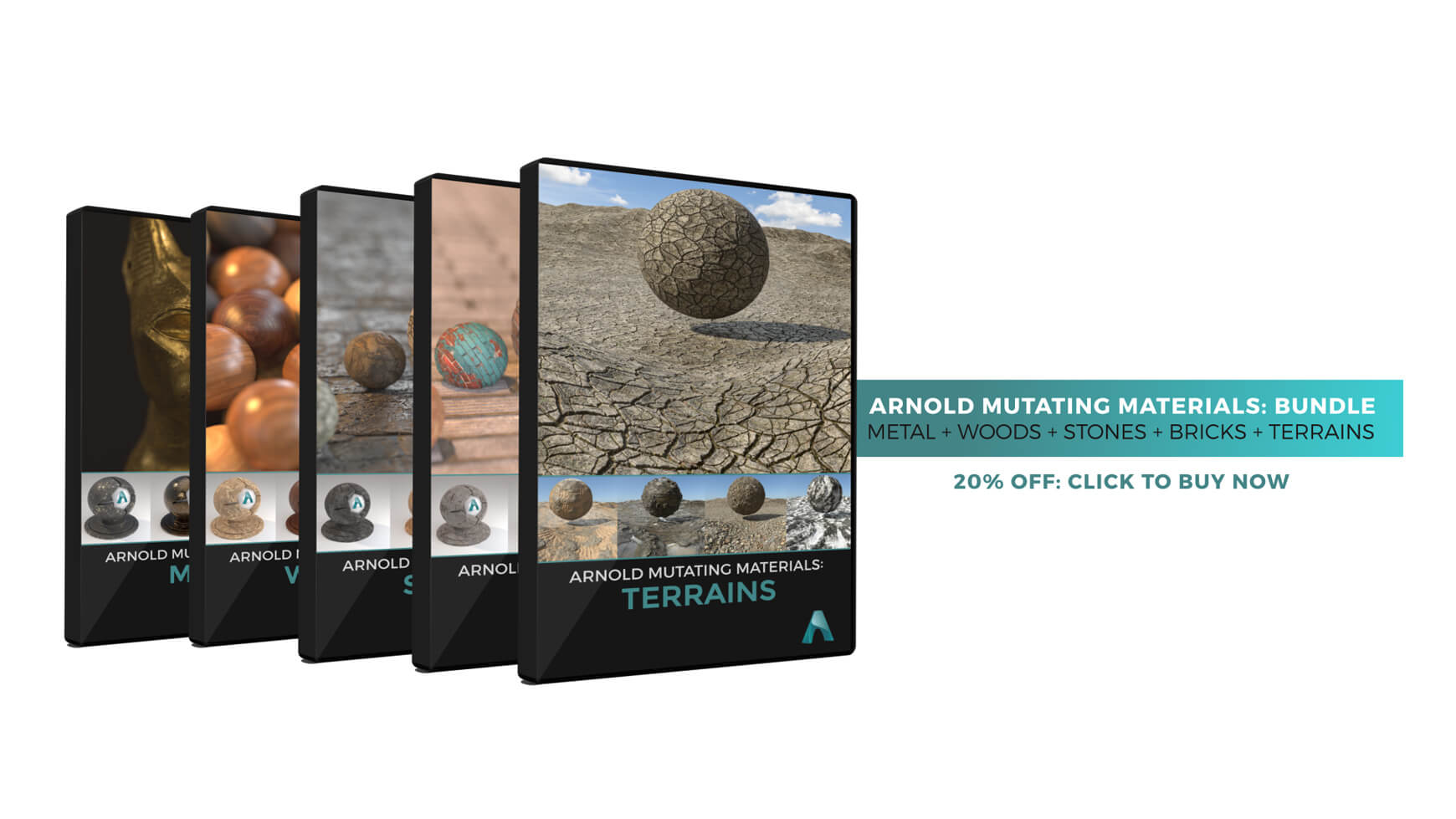 Arnold Material Pack Cinema 4D C4D Terrains Textures